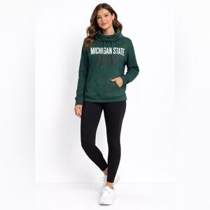 Colosseum Dark Green Michigan State Hoodie